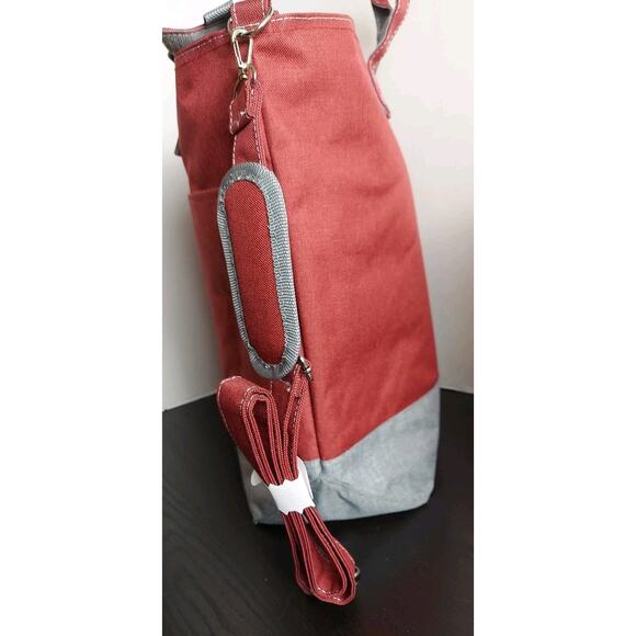 LocknLock Insulated Tote With 3-Piece Storage Set Red Gray Lock & Lock Lock And - Picture 11 of 13